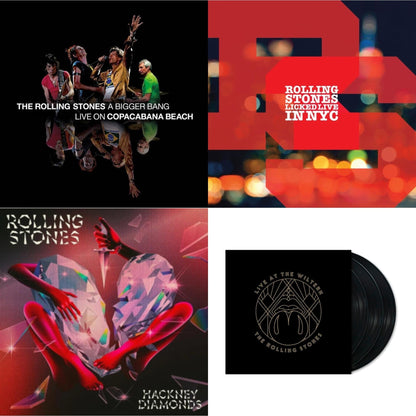 Bigger Bang Live On Copacabana Beach (Multi Color Vinyl/3LP) & Licked Live In Nyc (White Vinyl/3LP) & Hackney Diamonds & Live At The Wiltern (3LP)