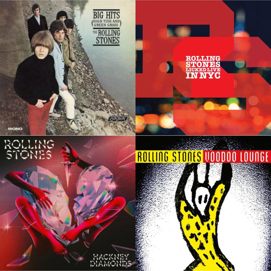 Big Hits (High Tide Green Grass LP Vinyl) & Licked Live In Nyc (White Vinyl/3LP) & Hackney Diamonds & Voodoo Lounge (30Th Anniversary) (Red/Yellow Vinyl/2LP)