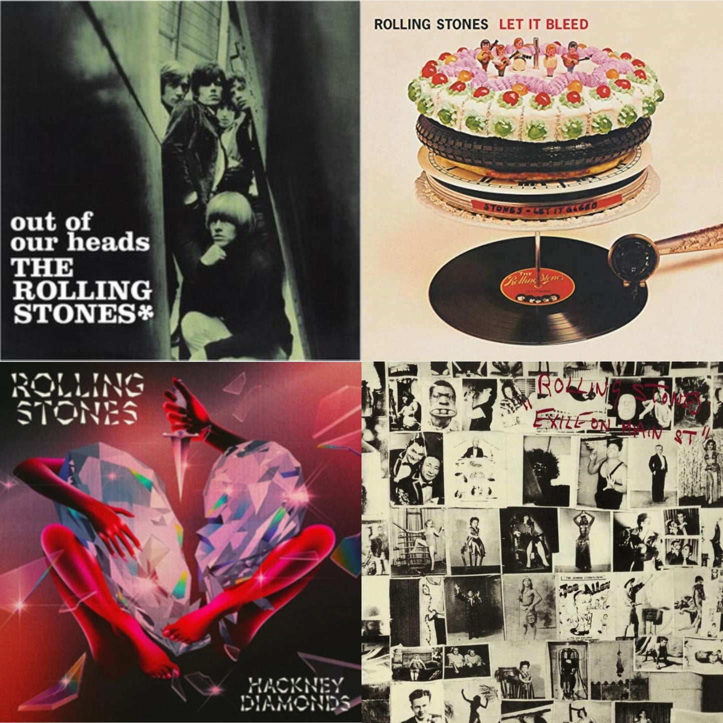 Out Of Our Heads (Uk) & Let It Bleed (50Th Anniversary Edition) & Hackney Diamonds & Exile On Main Street (2LP)