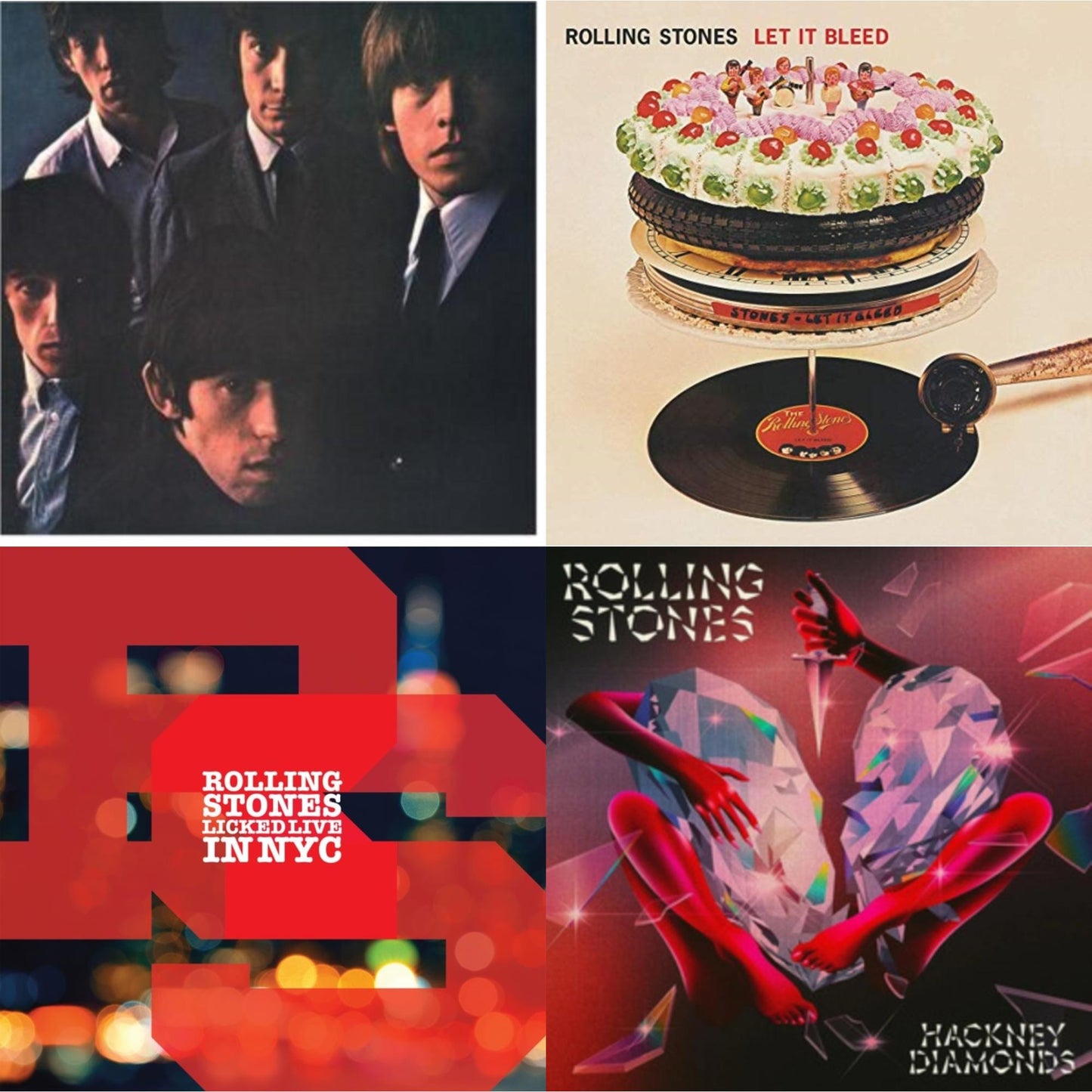 Rolling Stones No.2 (180G) & Let It Bleed (50Th Anniversary Edition) & Licked Live In Nyc (White Vinyl/3LP) & Hackney Diamonds