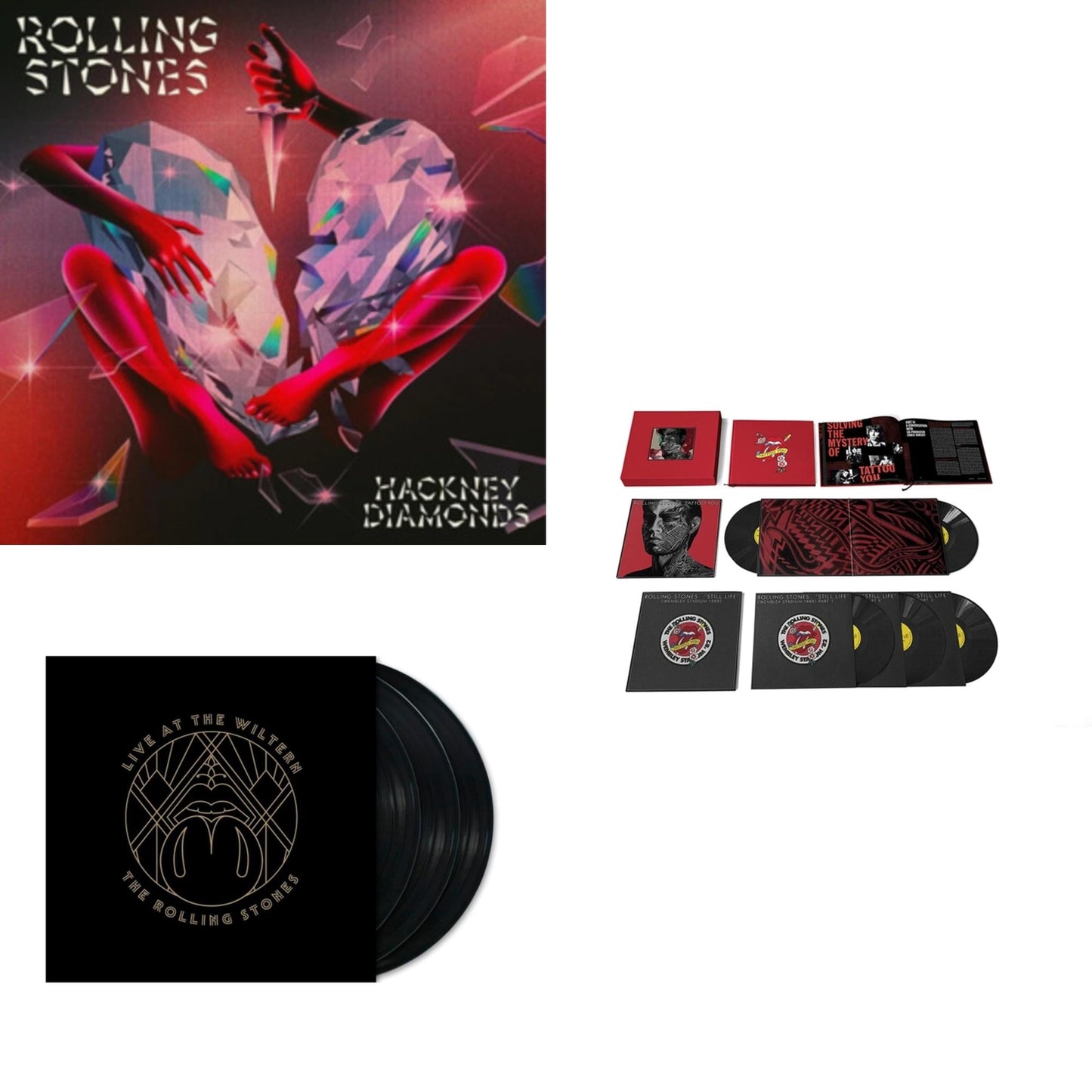 Tattoo You (2021 Remaster/5LP Box Set) & Hackney Diamonds & Live At The Wiltern (3LP)