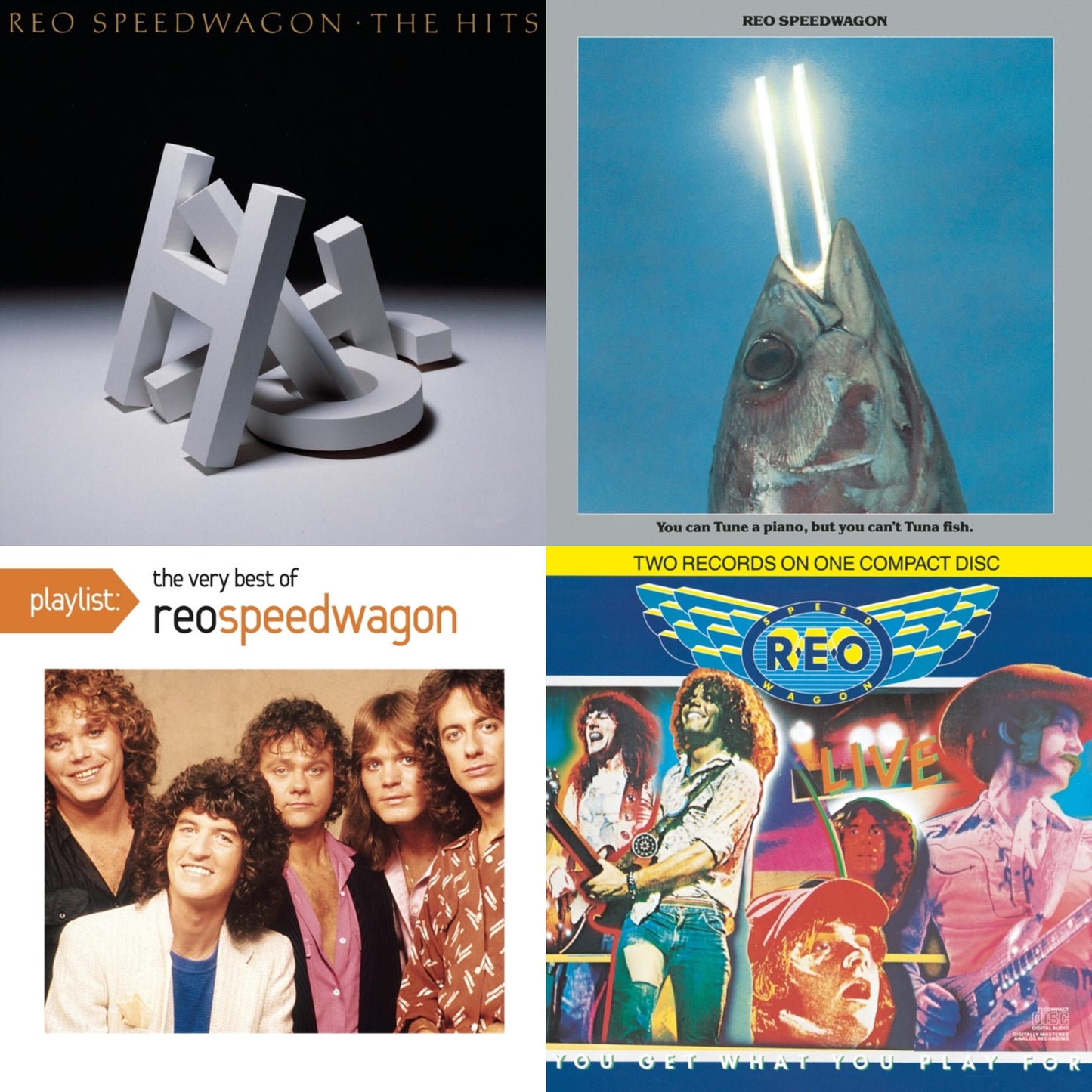 Hits & Live: You Get What You Play For & You Can Tune A Piano But You Can't Tuna Fish & Playlist: Very Best Of Reo Speedwagon