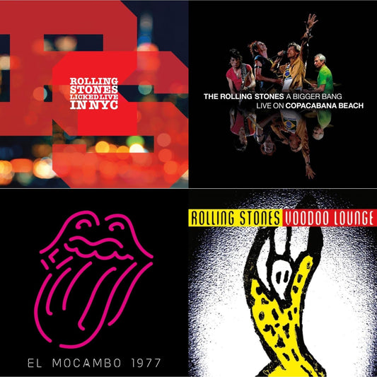 Bigger Bang Live On Copacabana Beach (Multi Color Vinyl/3LP) & Live At The El Mocambo (4LP) & Licked Live In Nyc (White Vinyl/3LP) & Voodoo Lounge (30Th Anniversary) (Red/Yellow Vinyl/2LP)