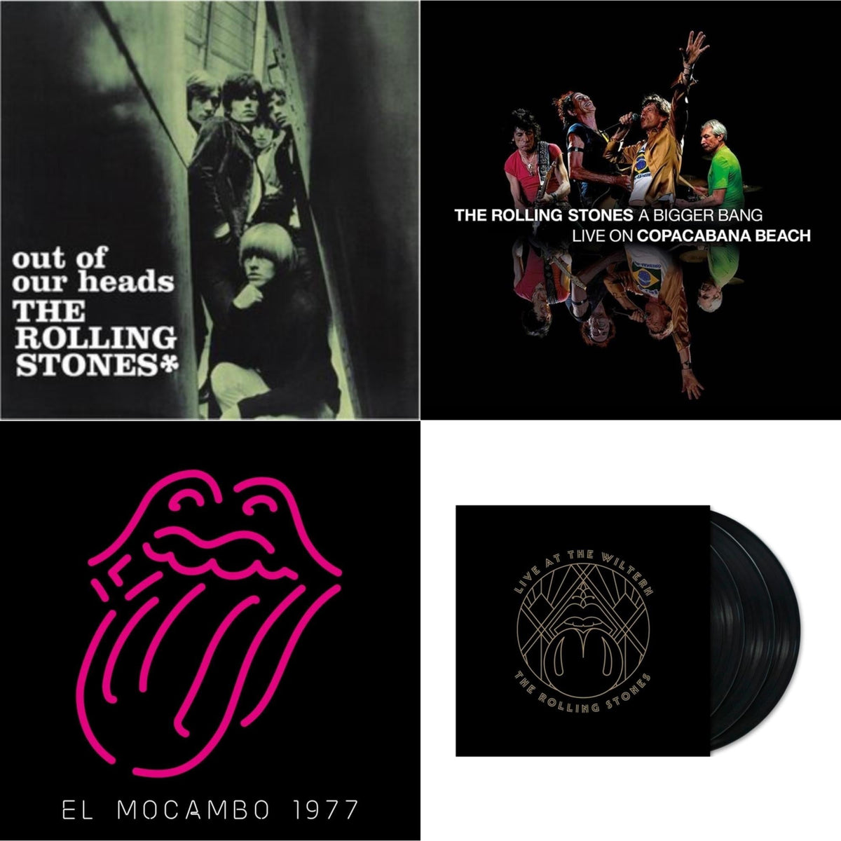 Out Of Our Heads (Uk) & Bigger Bang Live On Copacabana Beach (Multi Color Vinyl/3LP) & Live At The El Mocambo (4LP) & Live At The Wiltern (3LP)