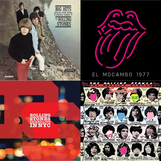 Big Hits (High Tide Green Grass LP Vinyl) & Live At The El Mocambo (4LP) & Licked Live In Nyc (White Vinyl/3LP) & Some Girls