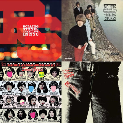 Big Hits (High Tide Green Grass LP Vinyl) & Licked Live In Nyc (White Vinyl/3LP) & Sticky Fingers & Some Girls