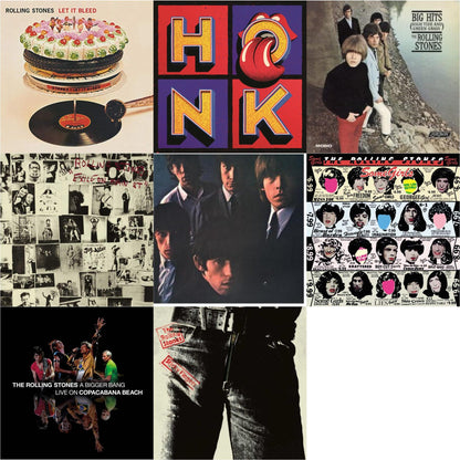 Rolling Stones - Rolling Stones No.2 (180G) & Big Hits (High Tide Green Grass LP Vinyl) & Let It Bleed (50Th Anniversary Edition) & Bigger Bang Live On Copacabana Beach (Multi Color Vinyl/3LP) & Sticky Fingers & Exile On Main Street (2LP) & Some