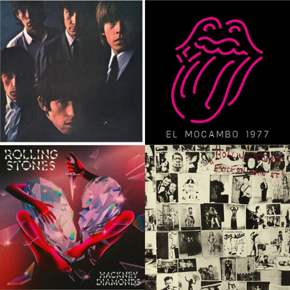 Rolling Stones No.2 (180G) & Live At The El Mocambo (4LP) & Hackney Diamonds & Exile On Main Street (2LP)