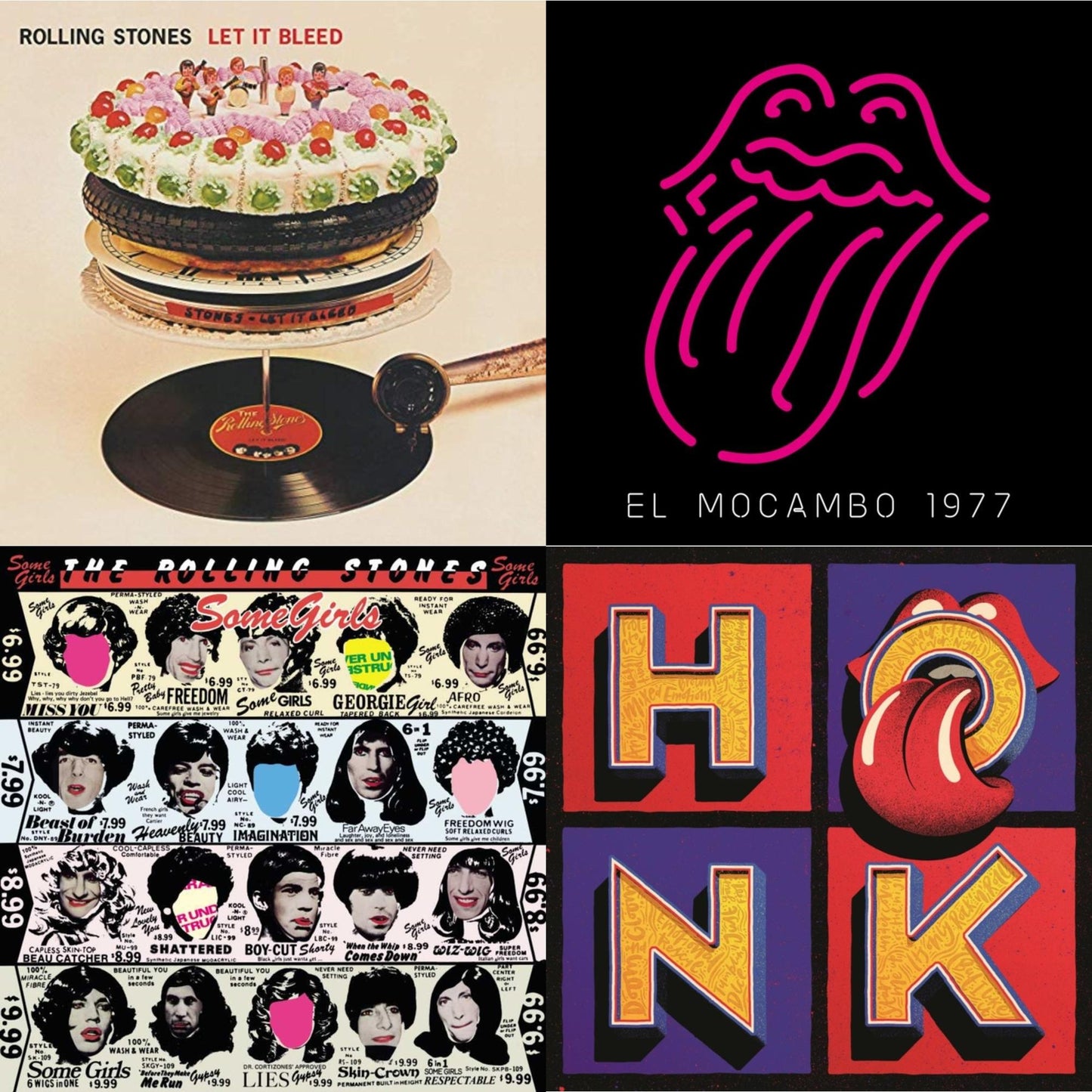 Let It Bleed (50Th Anniversary Edition) & Live At The El Mocambo (4LP) & Some Girls & Honk (Translucent Red Vinyl/2LP)