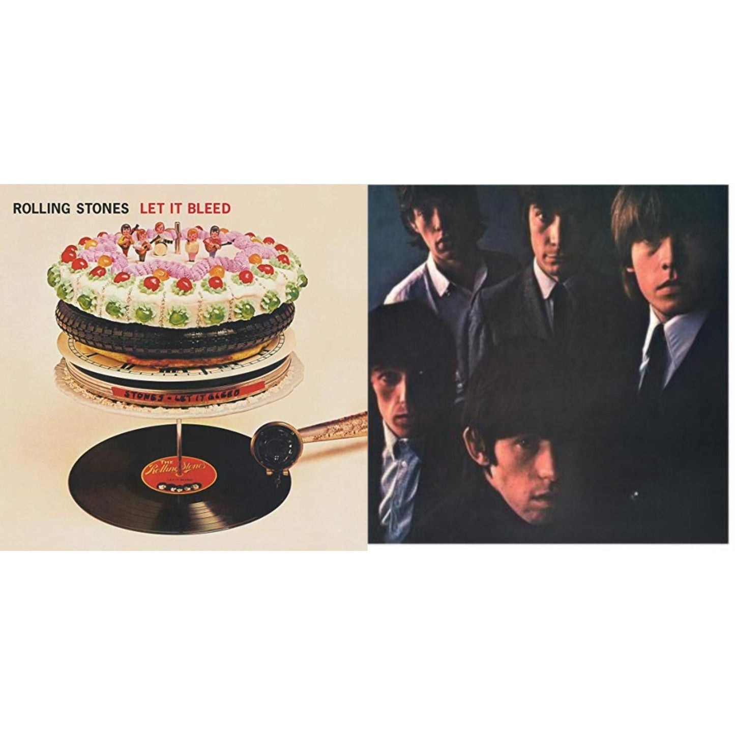 Rolling Stones - Rolling Stones No.2 (180G) & Let It Bleed (50Th Anniversary Edition) - LP Vinyl Bundle