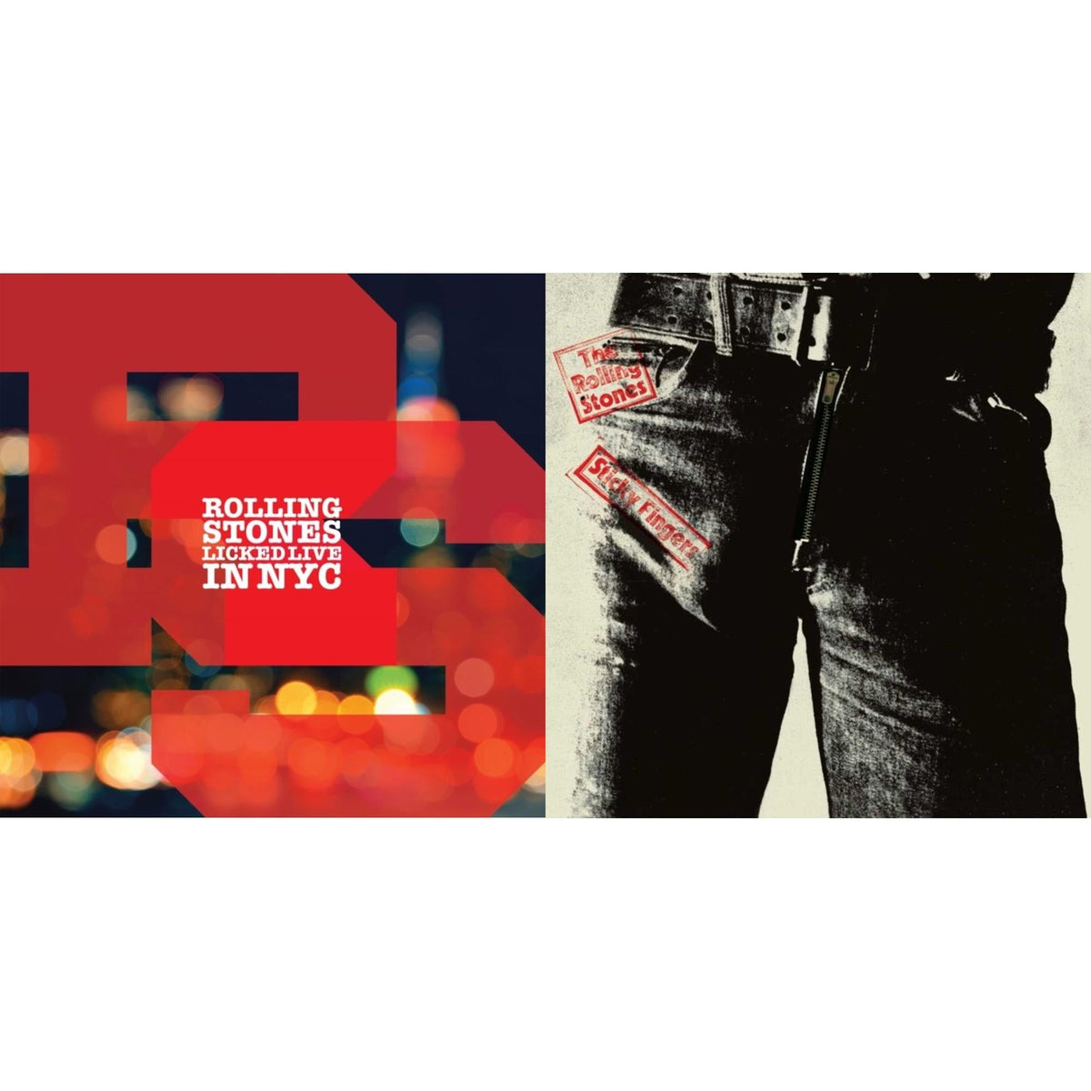 Licked Live In Nyc (White Vinyl/3LP) & Sticky Fingers