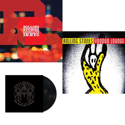 Licked Live In Nyc (White Vinyl/3LP) & Live At The Wiltern (3LP) & Voodoo Lounge (30Th Anniversary) (Red/Yellow Vinyl/2LP)