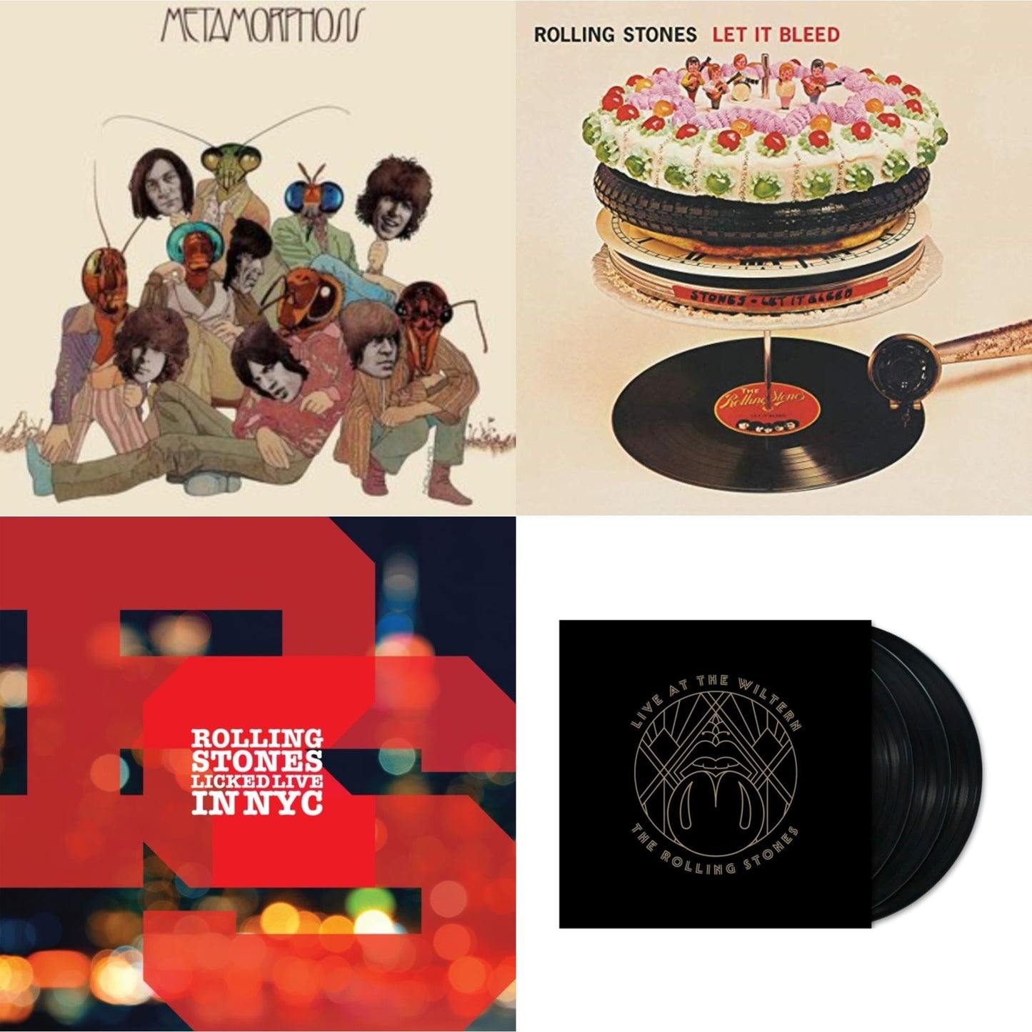 Metamorphosis & Let It Bleed (50Th Anniversary Edition) & Licked Live In Nyc (White Vinyl/3LP) & Live At The Wiltern (3LP)