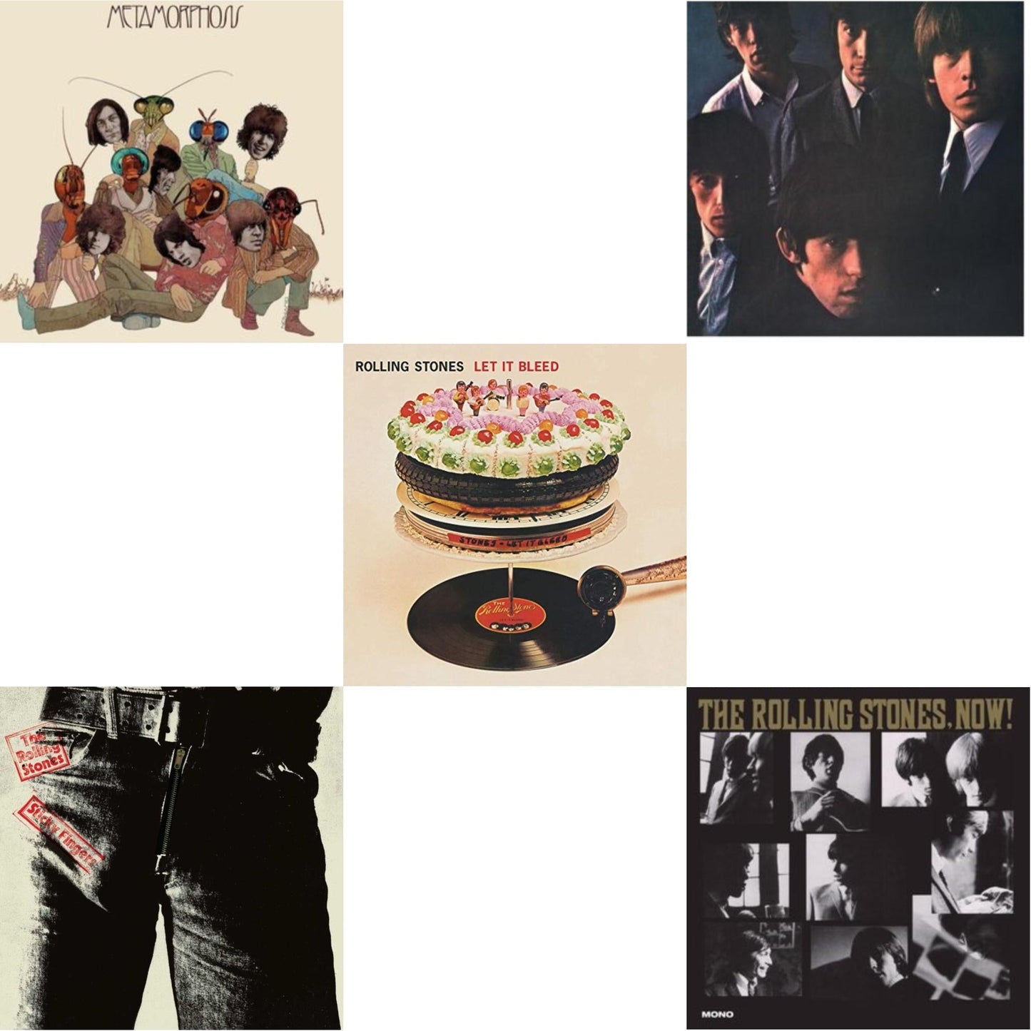 Rolling Stones No.2 (180G) & Metamorphosis & Rolling Stones, Now! & Let It Bleed (50Th Anniversary Edition) & Sticky Fingers