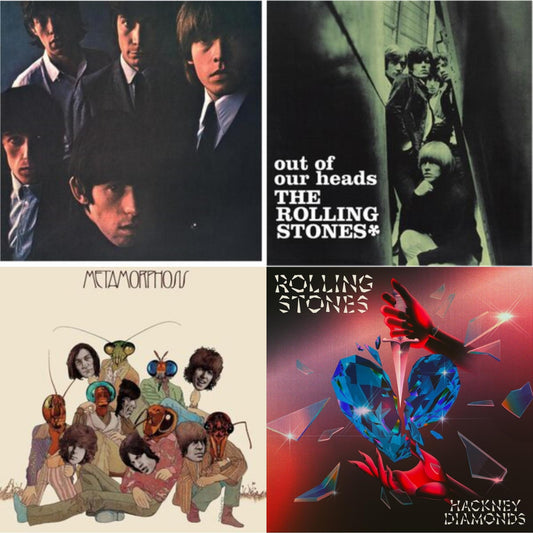 Rolling Stones No.2 (180G) & Out Of Our Heads (Uk) & Metamorphosis & Hackney Diamonds (1 Year Anniversary/Clear/Blue Splatter Vinyl/2LP)