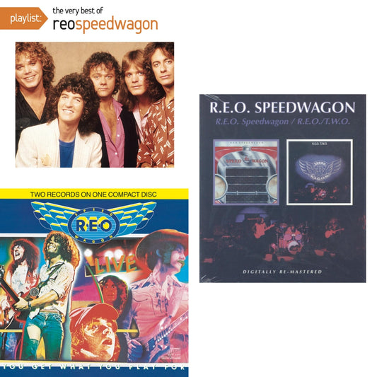 Reo Speedwagon / Reo 2 (Remastered) & Live: You Get What You Play For & Playlist: Very Best Of Reo Speedwagon