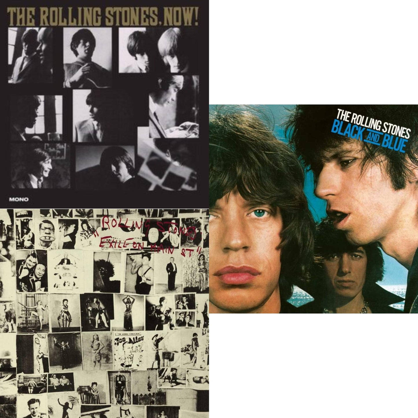 Rolling Stones, Now! & Exile On Main Street (2LP) & Black & Blue