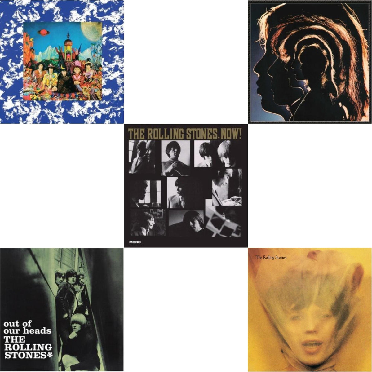 Their Satanic Majesties Request & Out Of Our Heads (Uk) & Rolling Stones, Now! & Hot Rocks 1964-1971 (2LP) & Goats Head Soup (2LP 2020 Deluxe Edition)