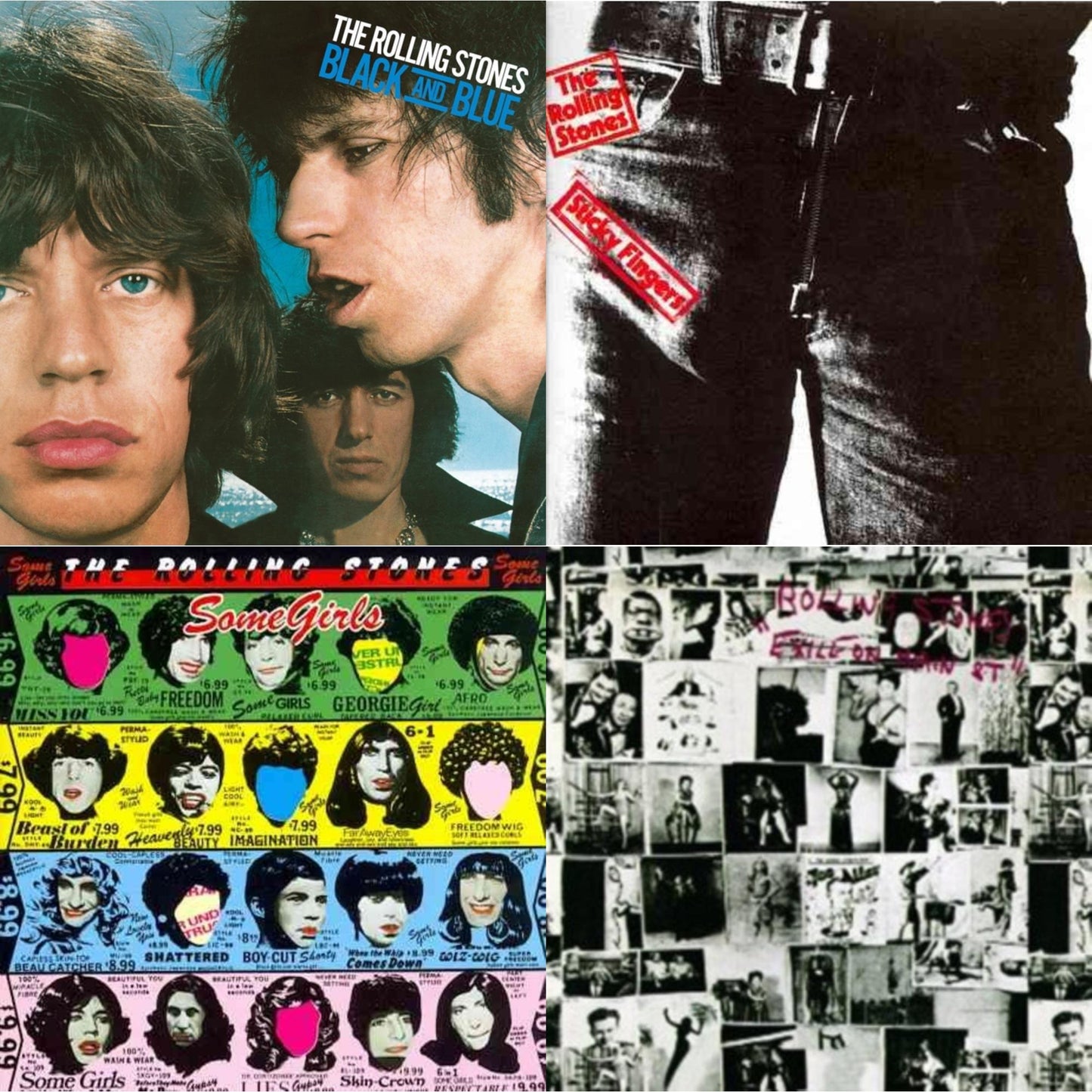 Black & Blue (Deluxe/2CD) & Sticky Fingers & Some Girls & Exile On Main Street