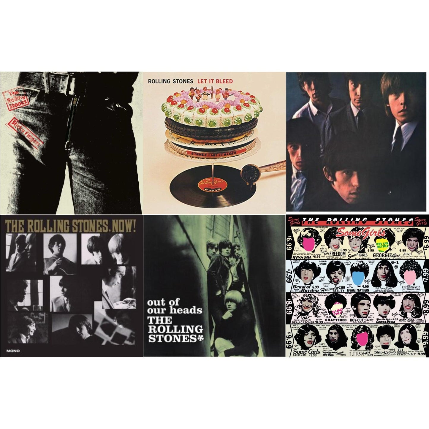 Rolling Stones No.2 (180G) & Out Of Our Heads (Uk) & Rolling Stones, Now! & Let It Bleed (50Th Anniversary Edition) & Sticky Fingers & Some Girls