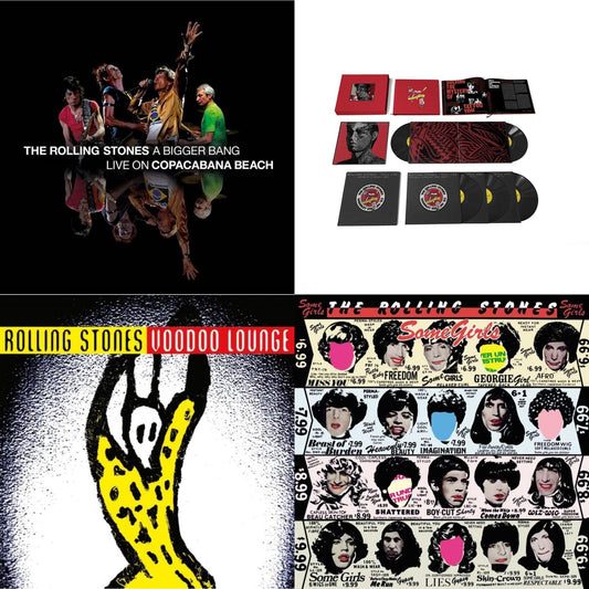 Bigger Bang Live On Copacabana Beach (Multi Color Vinyl/3LP) & Tattoo You (2021 Remaster/5LP Box Set) & Voodoo Lounge (30Th Anniversary) (Red/Yellow Vinyl/2LP) & Some Girls