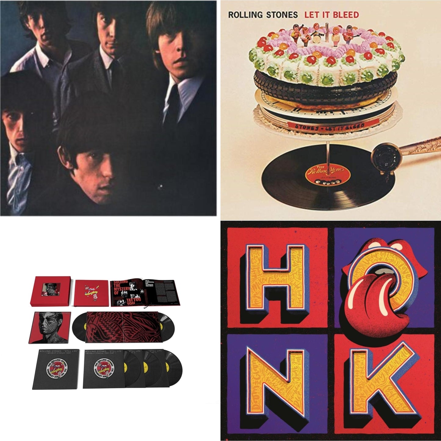 Rolling Stones No.2 (180G) & Let It Bleed (50Th Anniversary Edition) & Tattoo You (2021 Remaster/5LP Box Set) & Honk (Translucent Red Vinyl/2LP)