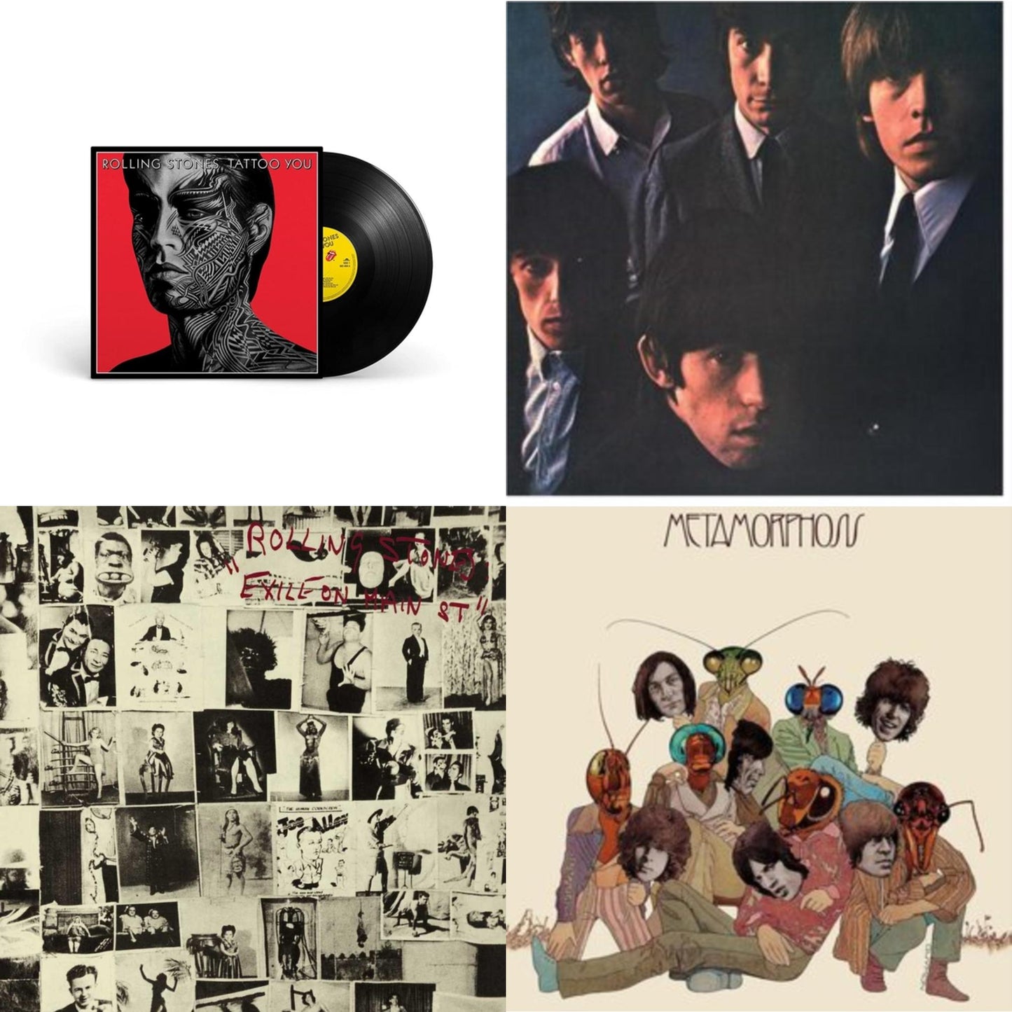 Rolling Stones No.2 (180G) & Metamorphosis & Tattoo You (2021 Remaster) & Exile On Main Street (2LP)