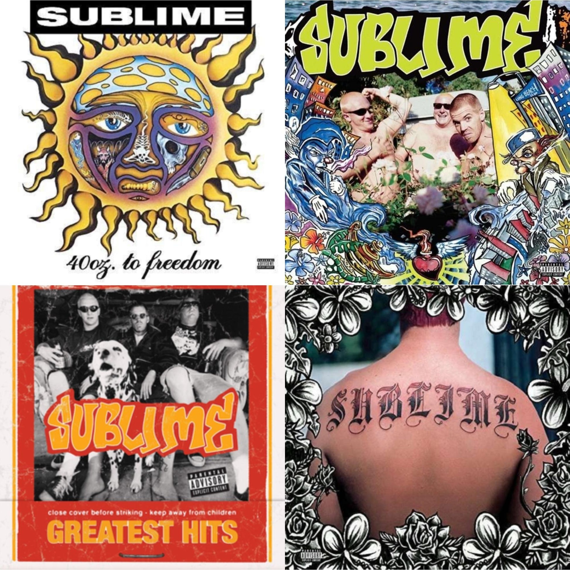 This is a 4 LP Vinyl SKU bundle.
1.This LP Vinyl is brand new.Format: LP VinylMusic Style: ReggaeThis item's title is: 40Oz. To FreedomArtist: SublimeLabel: GEFFENBarcode: 602547811554Release Date: 6/24/2016
2.This LP Vinyl is brand new.