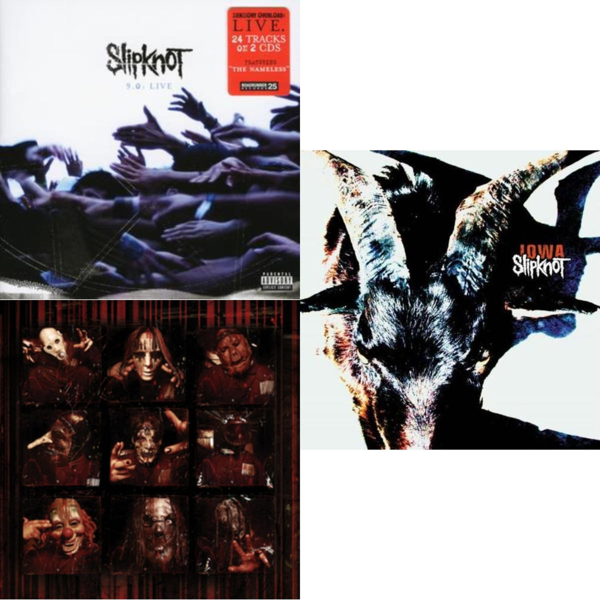 9.0: Live & Slipknot (25Th Anniversary Edition) (2CD) & Iowa