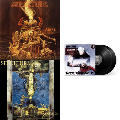 This is a 3 LP Vinyl SKU bundle.
1.This LP Vinyl is brand new.Format: LP VinylMusic Style: ThrashThis item's title is: Arise (Expanded Edition)Artist: SepulturaLabel: ATLANTIC CATALOG GROUPBarcode: 603497862887Release Date: 6/15/2018
2.This LP Vinyl is brand new.