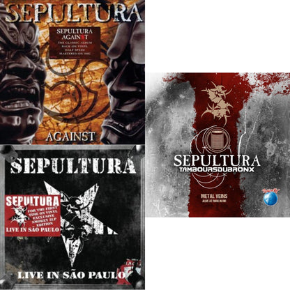 This is a 3 LP Vinyl SKU bundle.
1.This LP Vinyl is brand new.Format: LP VinylMusic Style: ThrashThis item's title is: AgainstArtist: SepulturaLabel: BMG RIGHTS MANAGEMENT (UK) LTDBarcode: 4050538670851Release Date: 10/28/2022
2.This LP Vinyl is brand new.