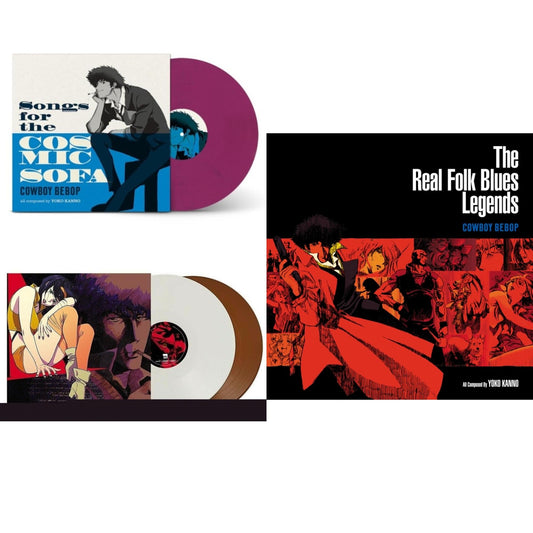 This is a 3 LP Vinyl SKU bundle.
1.This LP Vinyl is brand new.Format: LP VinylMusic Style: SoundtrackThis item's title is: Cowboy Bebop: Songs For The Cosmic SofaArtist: SeatbeltsLabel: MilanBarcode: 196588707612Release Date: 2/9/2024
2.This LP Vinyl is brand new.