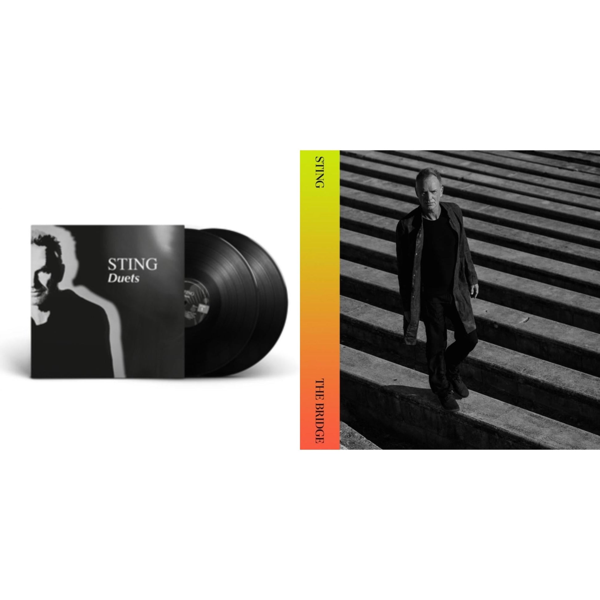 This is a 2 LP Vinyl SKU bundle.
1.This LP Vinyl is brand new.Format: LP VinylMusic Style: Pop RockThis item's title is: Duets (2LP/180G)Artist: StingLabel: A&MBarcode: 602435371306Release Date: 3/19/2021
2.This LP Vinyl is brand new.