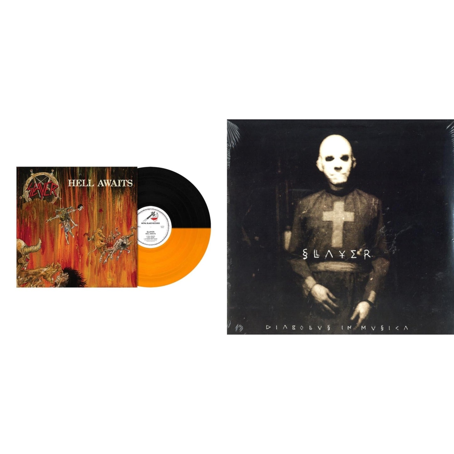 This is a 2 LP Vinyl SKU bundle.
1.This LP Vinyl is brand new.Format: LP VinylMusic Style: ThrashThis item's title is: Hell Awaits (Transparent Orange & Black Split LP Vinyl)Artist: SlayerLabel: Metal Blade RecordsBarcode: 039841578614Release Date: 10/22/2021
2.