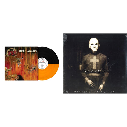 This is a 2 LP Vinyl SKU bundle.
1.This LP Vinyl is brand new.Format: LP VinylMusic Style: ThrashThis item's title is: Hell Awaits (Transparent Orange & Black Split LP Vinyl)Artist: SlayerLabel: Metal Blade RecordsBarcode: 039841578614Release Date: 10/22/2021
2.