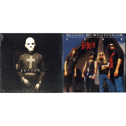 This is a 2 LP Vinyl SKU bundle.
1.This LP Vinyl is brand new.Format: LP VinylMusic Style: ThrashThis item's title is: Diabolus In MusicaArtist: SlayerLabel: AMERICANBarcode: 602537466856Release Date: 12/17/2013
2.This LP Vinyl is brand new.