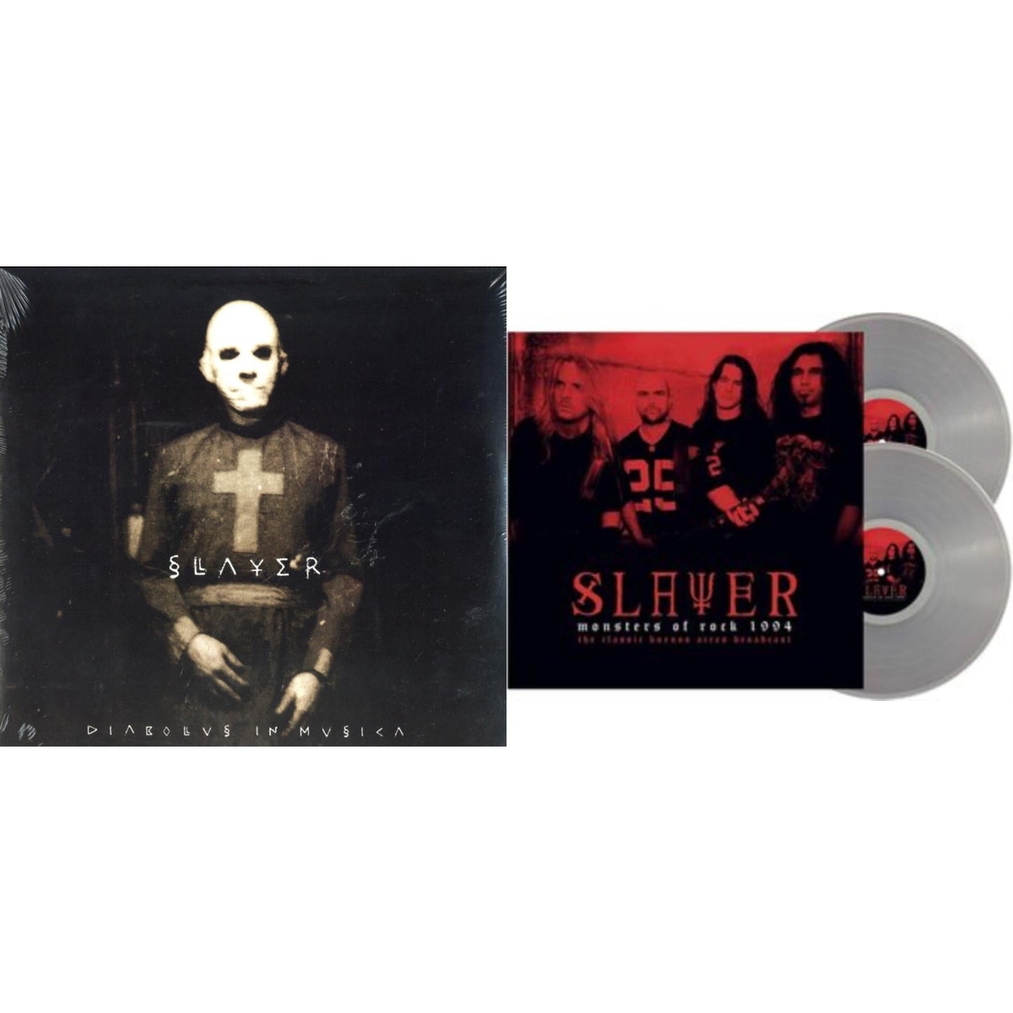 This is a 2 LP Vinyl SKU bundle.
1.This LP Vinyl is brand new.Format: LP VinylMusic Style: ThrashThis item's title is: Diabolus In MusicaArtist: SlayerLabel: AMERICANBarcode: 602537466856Release Date: 12/17/2013
2.This LP Vinyl is brand new.