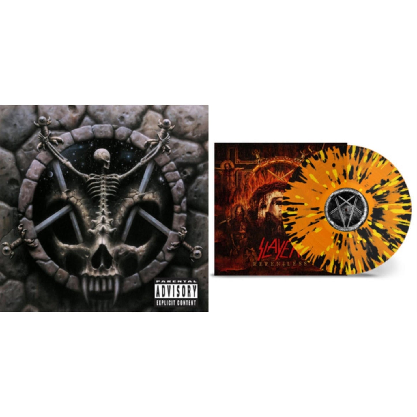 This is a 2 LP Vinyl SKU bundle.
1.This LP Vinyl is brand new.Format: LP VinylMusic Style: ThrashThis item's title is: Divine InterventionArtist: SlayerLabel: American RecordingsBarcode: 602537467716Release Date: 12/17/2013
2.This LP Vinyl is brand new.