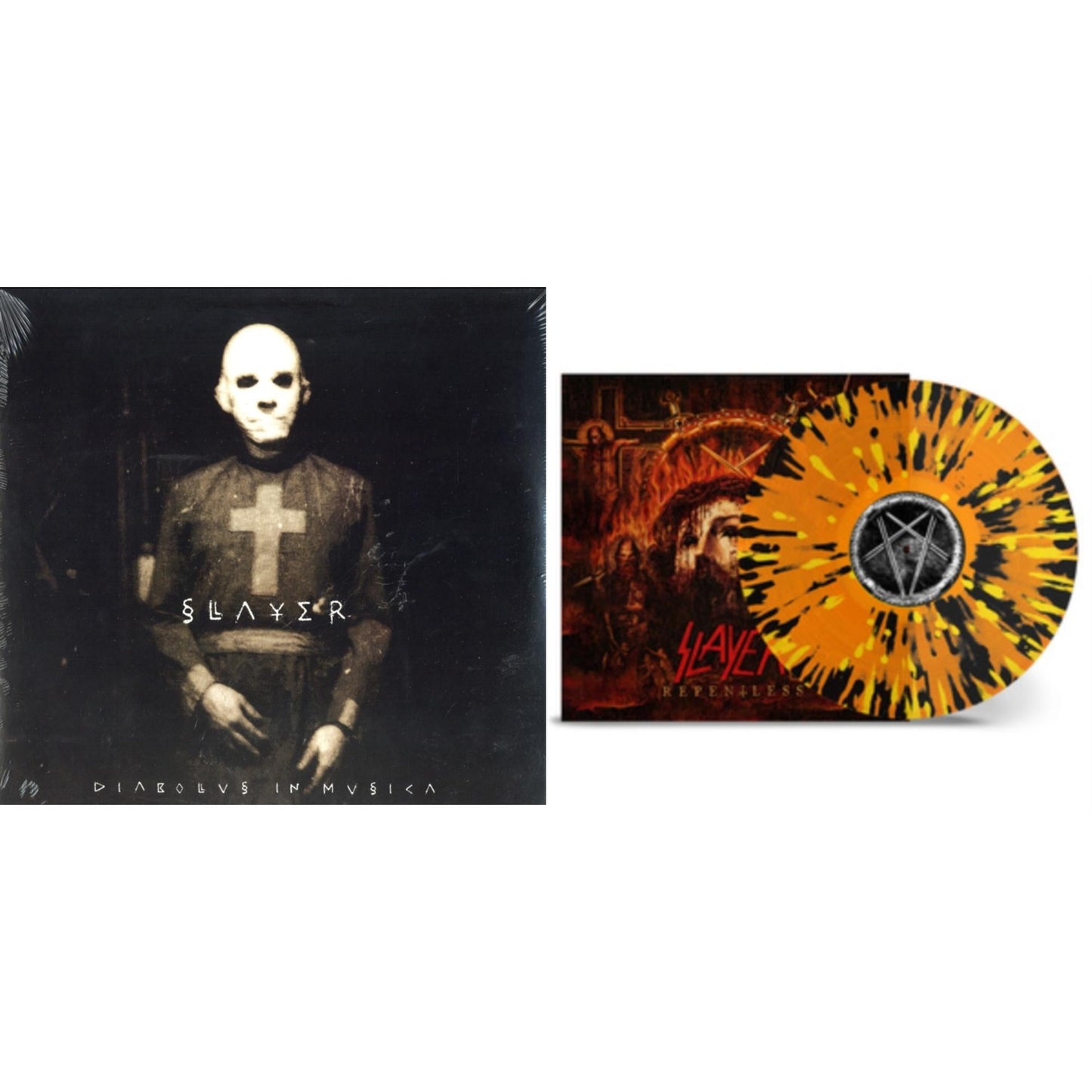 This is a 2 LP Vinyl SKU bundle.
1.This LP Vinyl is brand new.Format: LP VinylMusic Style: ThrashThis item's title is: Diabolus In MusicaArtist: SlayerLabel: AMERICANBarcode: 602537466856Release Date: 12/17/2013
2.This LP Vinyl is brand new.