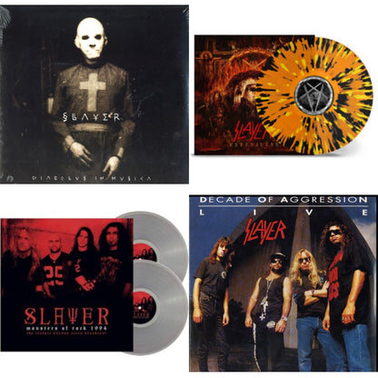 This is a 4 LP Vinyl SKU bundle.
1.This LP Vinyl is brand new.Format: LP VinylMusic Style: ThrashThis item's title is: Diabolus In MusicaArtist: SlayerLabel: AMERICANBarcode: 602537466856Release Date: 12/17/2013
2.This LP Vinyl is brand new.
