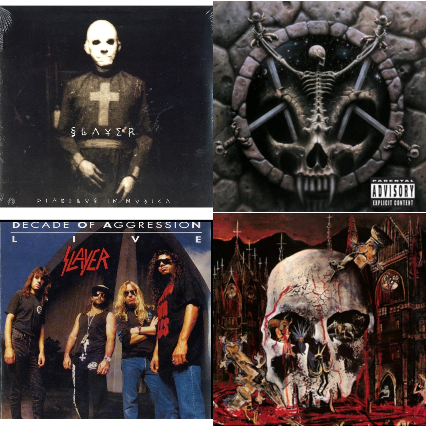 This is a 4 LP Vinyl SKU bundle.
1.This LP Vinyl is brand new.Format: LP VinylMusic Style: ThrashThis item's title is: Diabolus In MusicaArtist: SlayerLabel: AMERICANBarcode: 602537466856Release Date: 12/17/2013
2.This LP Vinyl is brand new.