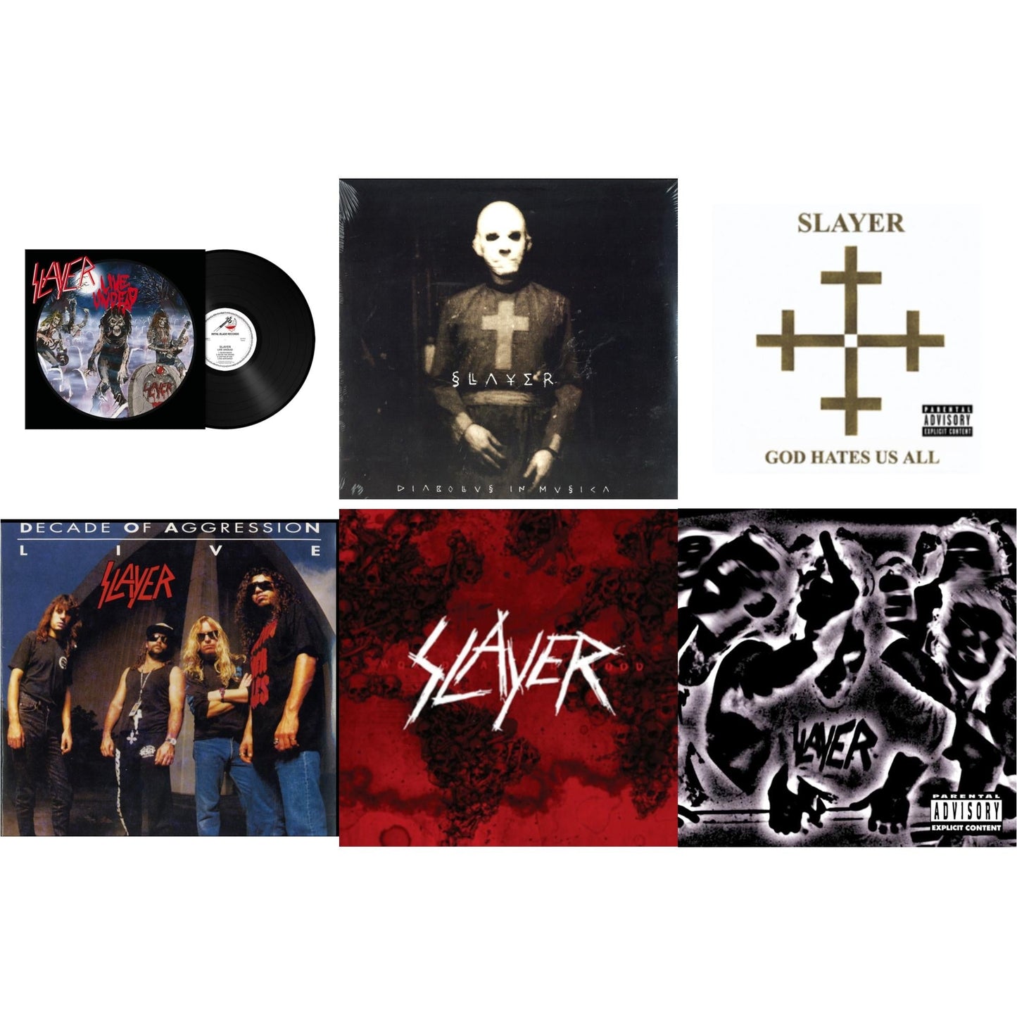 Live Undead (180G) & Diabolus In Musica & God Hates Us All & Live: Decade Of Aggression & World Painted Blood & Undisputed Attitude