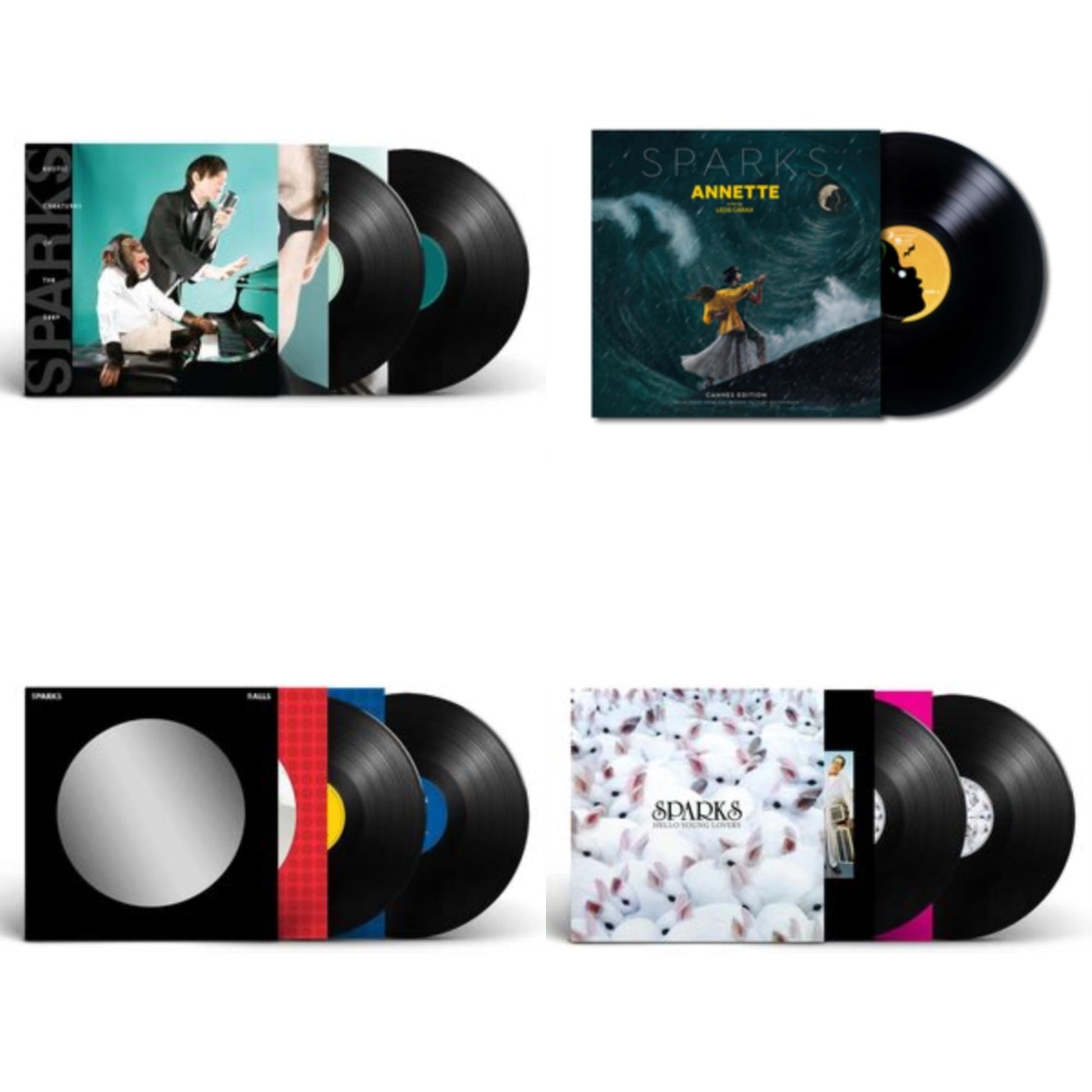 This is a 4 LP Vinyl SKU bundle.
1.This LP Vinyl is brand new.Format: LP VinylMusic Style: Alternative RockThis item's title is: Exotic Creatures Of The Deep (2LP)Artist: SparksLabel: BMG RIGHTS MANAGEMENT (UK) LTDBarcode: 4050538697025Release Date: 5/27/2022
2.