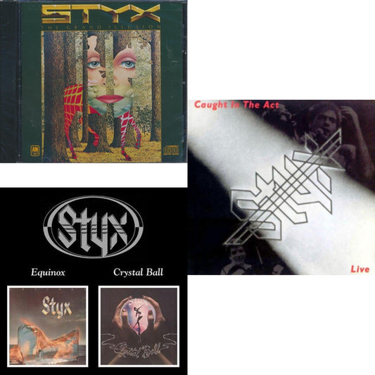 Grand Illusion & Equinox / Crystal Ball (Remastered) & Caught In The Act Live (Remastered)