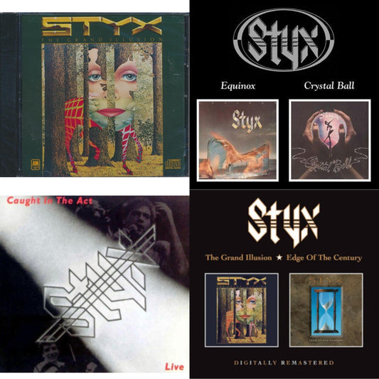 Grand Illusion & Equinox / Crystal Ball (Remastered) & Caught In The Act Live (Remastered) & Grand Illusion / Edgge Of The Century