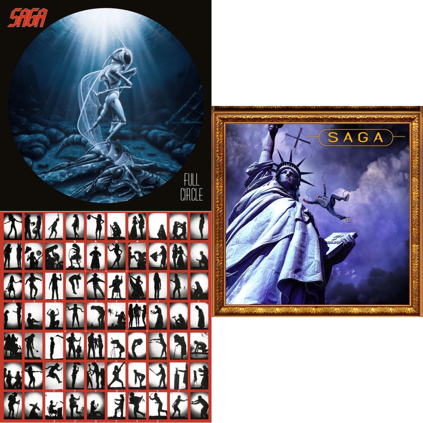 This is a 3 LP Vinyl SKU bundle.
1.This LP Vinyl is brand new.Format: LP VinylMusic Style: Prog RockThis item's title is: Full Circle (2021 Reissue)Artist: SagaLabel: EARMUSICBarcode: 4029759159629Release Date: 12/10/2021
2.This LP Vinyl is brand new.