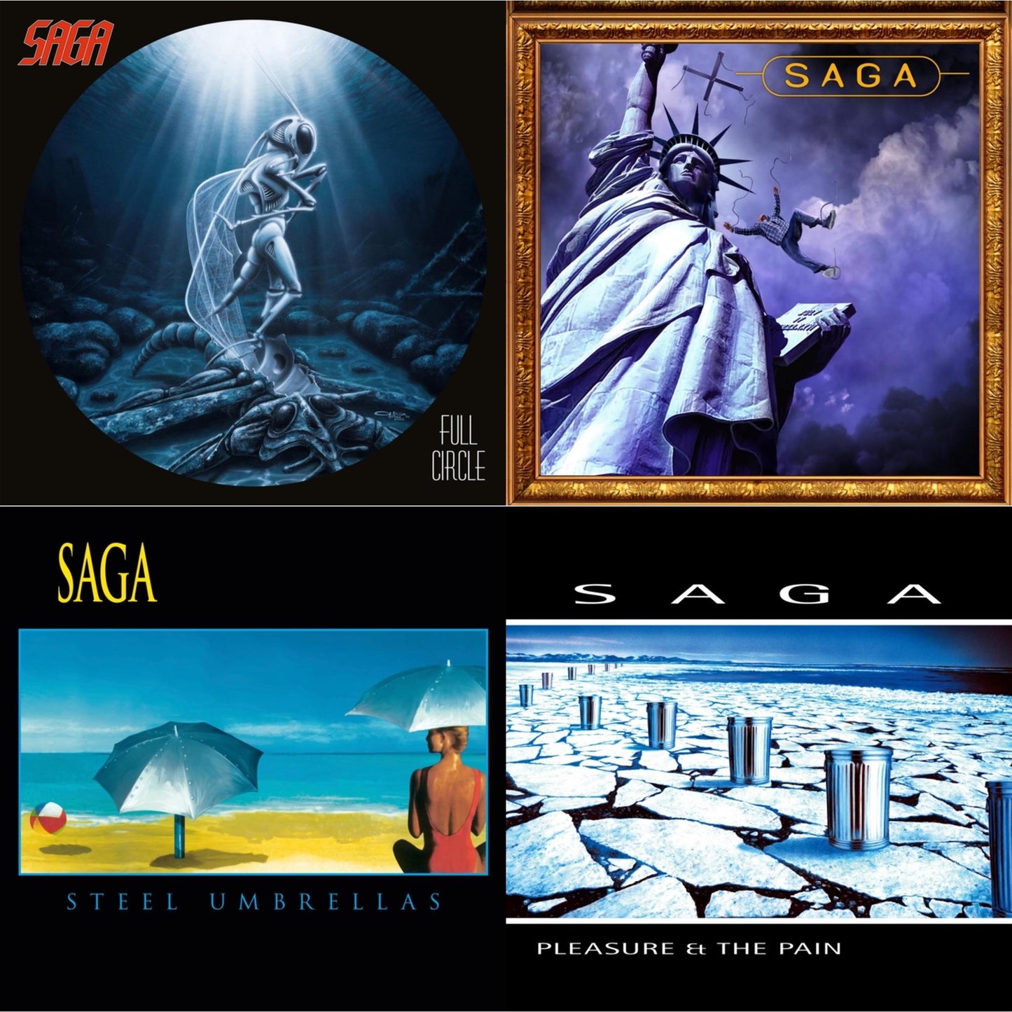 This is a 4 LP Vinyl SKU bundle.
1.This LP Vinyl is brand new.Format: LP VinylMusic Style: Prog RockThis item's title is: Full Circle (2021 Reissue)Artist: SagaLabel: EARMUSICBarcode: 4029759159629Release Date: 12/10/2021
2.This LP Vinyl is brand new.