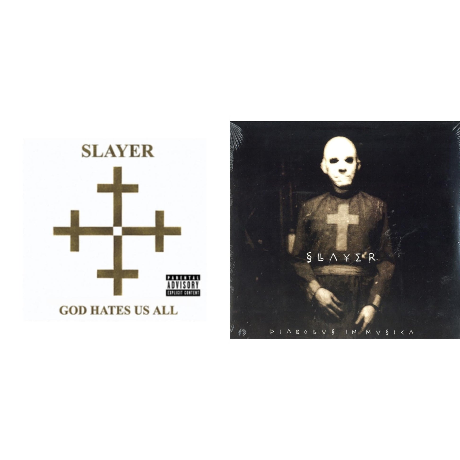 This is a 2 LP Vinyl SKU bundle.
1.This LP Vinyl is brand new.Format: LP VinylMusic Style: ThrashThis item's title is: God Hates Us AllArtist: SlayerLabel: AMERICANBarcode: 602537467723Release Date: 12/17/2013
2.This LP Vinyl is brand new.