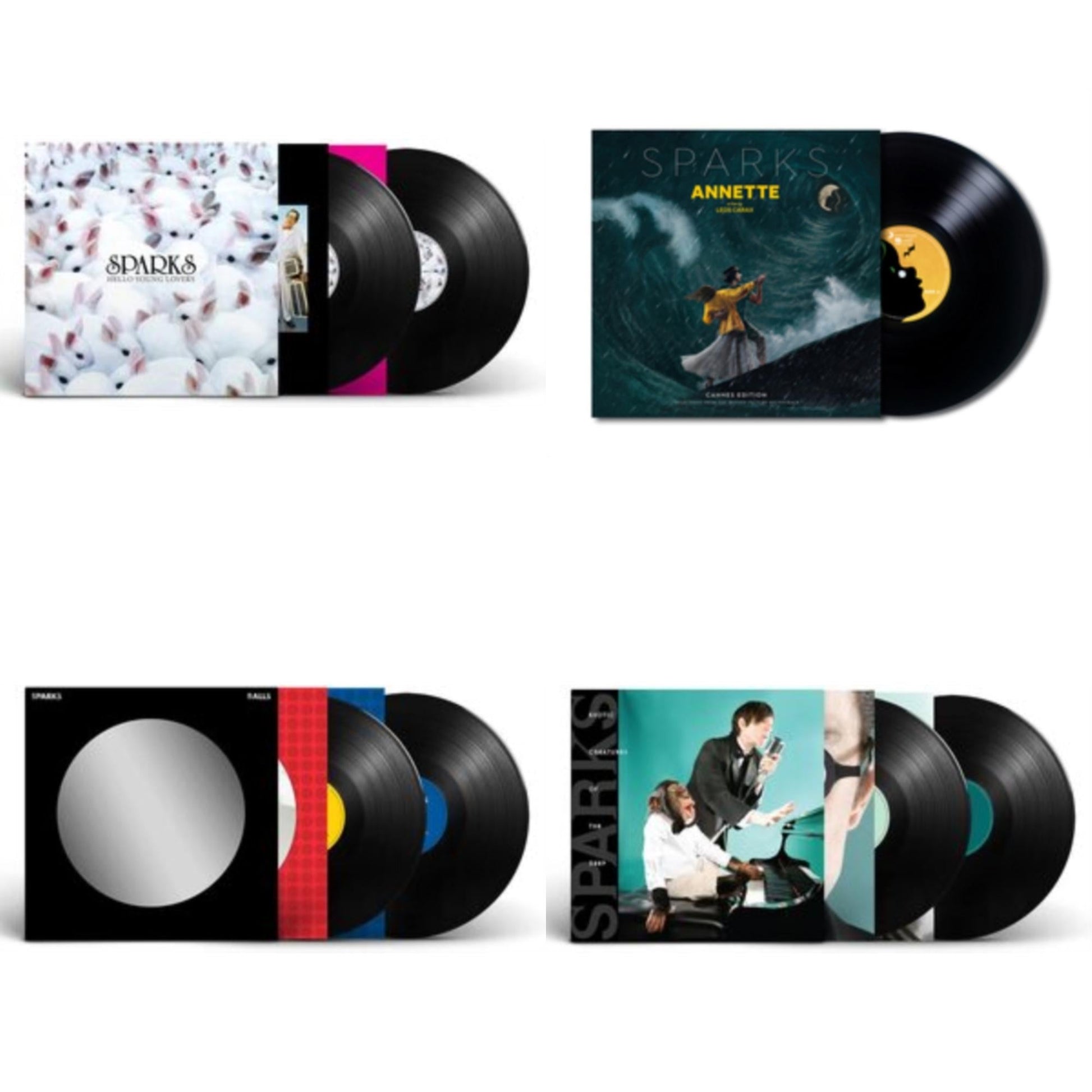 This is a 4 LP Vinyl SKU bundle.
1.This LP Vinyl is brand new.Format: LP VinylMusic Style: SoundtrackThis item's title is: AnnetteArtist: SparksLabel: SONY MUSIC CLASSICALBarcode: 194398819112Release Date: 7/16/2021
2.This LP Vinyl is brand new.