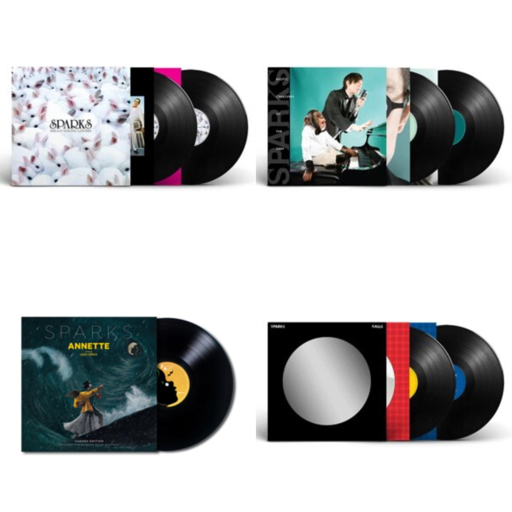 This is a 4 LP Vinyl SKU bundle.
1.This LP Vinyl is brand new.Format: LP VinylMusic Style: Modern ClassicalThis item's title is: Hello Young Lovers (2LP)Artist: SparksLabel: BMG RIGHTS MANAGEMENT (UK) LLCBarcode: 4050538696981Release Date: 4/29/2022
2.This LP Vinyl is brand new.